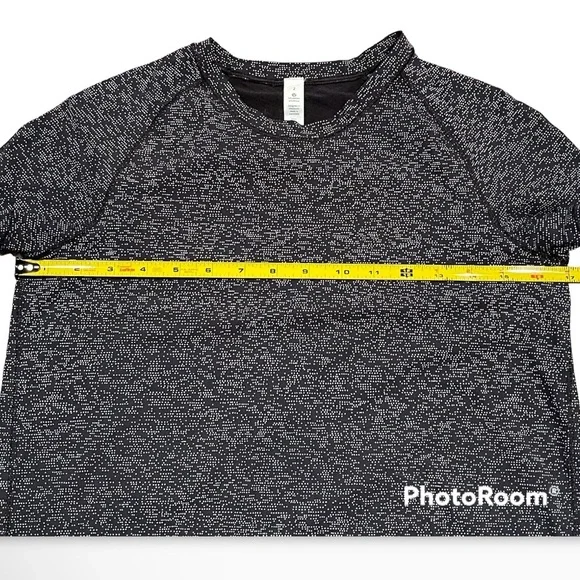 lululemon quick pace short sleeve soundwave white black Preowned great condition - Picture 6 of 10